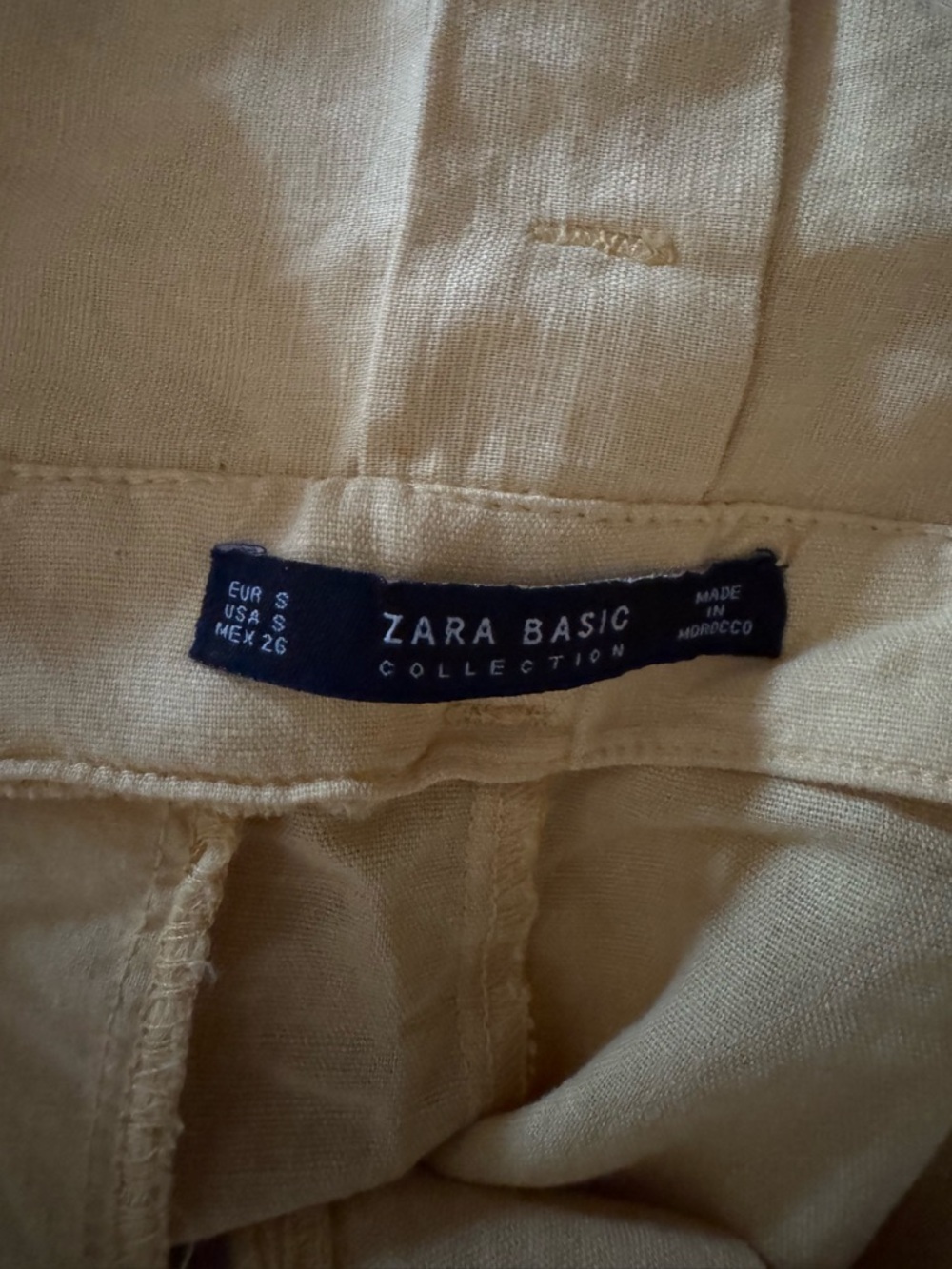 Zara Wide-Leg Tie-Waist Pants in Mustard - Picture 3 of 3